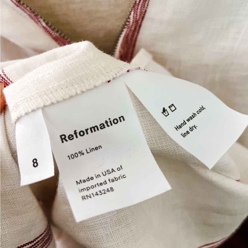 Like New Reformation Linen Dress - Picture 13 of 13